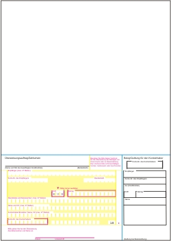 Bugeld-Zahlschein mit integriertem Brief